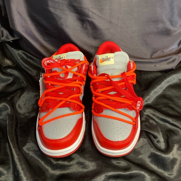 Wmns 6.5 Off-White x Dunk Low ‘University Red’ - Picture 3 of 8